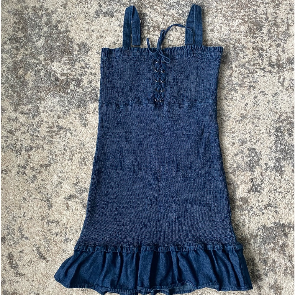 Aeropostale Stretchy Smocked Dress Large